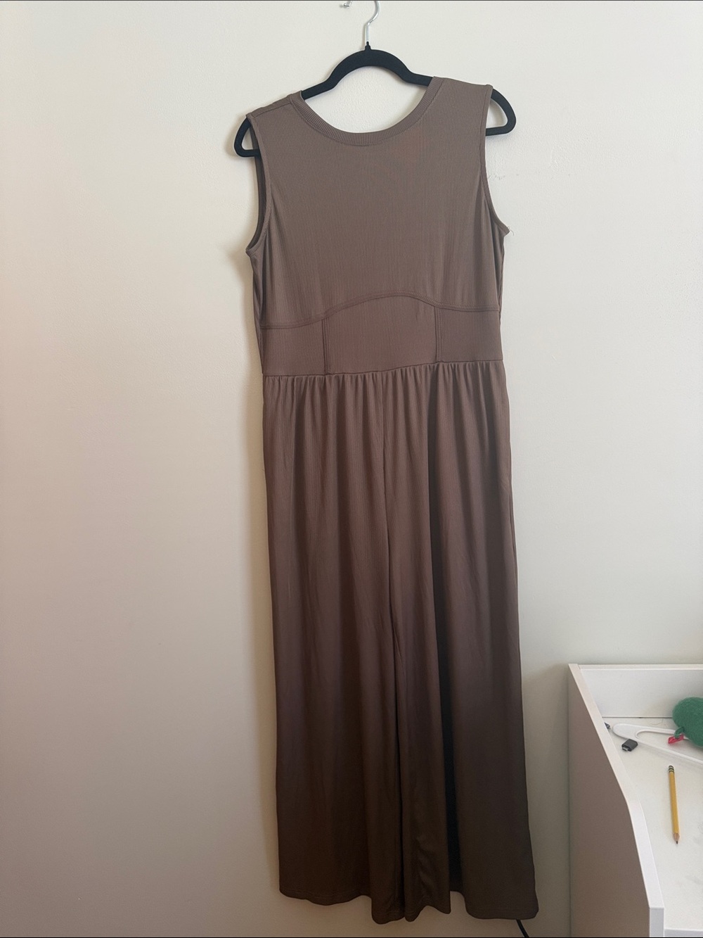 Amazon Brown Sleeveless Maxi Dress